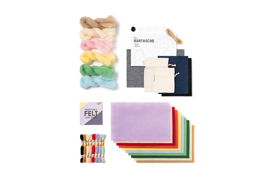 Filz DIY-Box Rainbow Edition 36-teilig