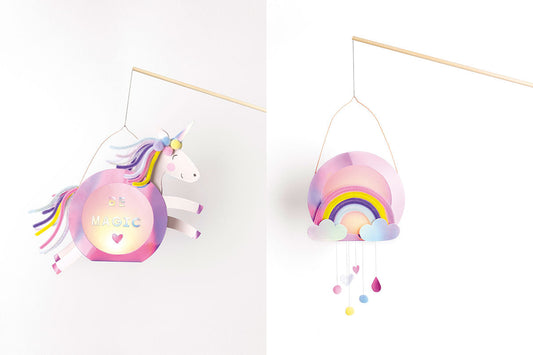 Laternen Bastelset - SWEET RAINBOW Folia, Max Bringmann KG, Johann-Höllfritsch-Str. 37, 90530 Wendelstein, E-Mail: info@folia.de