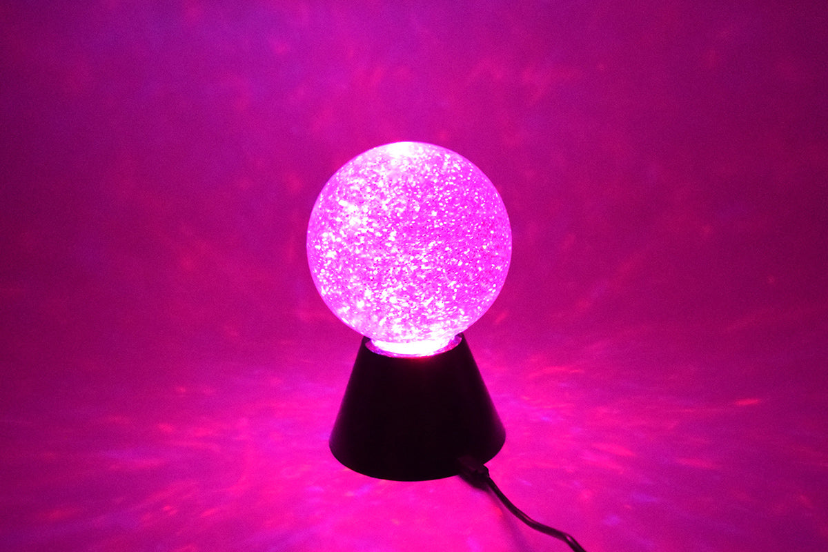 Boule à paillettes magique LED Snoezelen