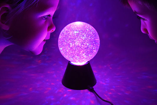 Boule à paillettes magique LED Snoezelen