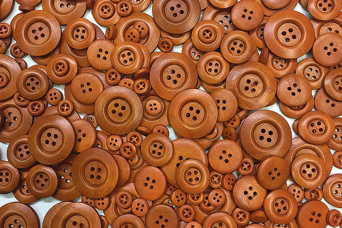 Knöpfe Holzoptik - Set 300 Avantgarde BLS GmbH, Kopernikusstraße 1, 74670 Forchtenberg; Kontakt: mail@bls.de