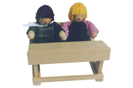 Petite poupée flexible - Bureau d'écolier