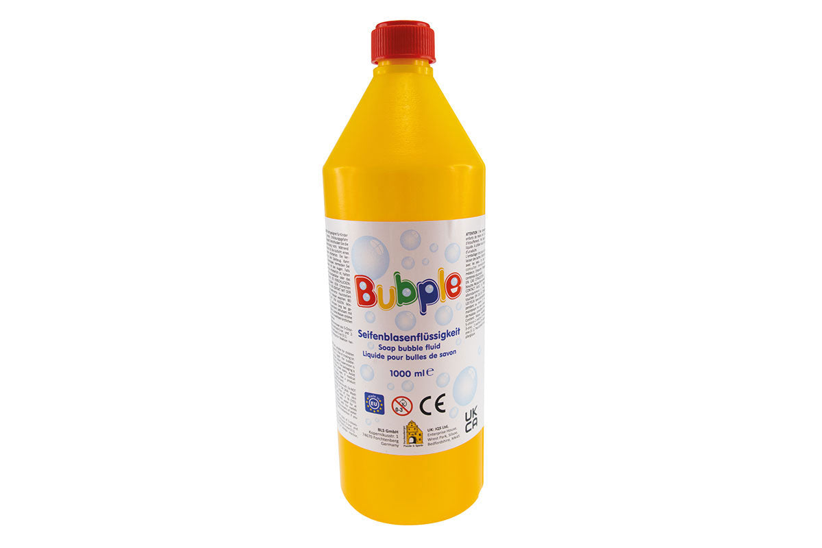 Bubple Seifenblasenflüssigkeit - 1 L Forchtenberger Puzzle & Spiele BLS GmbH, Kopernikusstraße 1, 74670 Forchtenberg; Kontakt: mail@bls.de