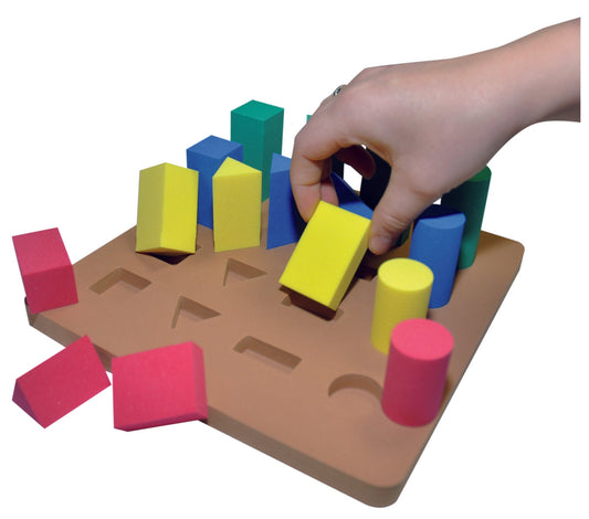 Softy Sortierbrett - Geo Formen - Set 16 Forchtenberger Puzzle & Spiele BLS GmbH, Kopernikusstraße 1, 74670 Forchtenberg; Kontakt: mail@bls.de