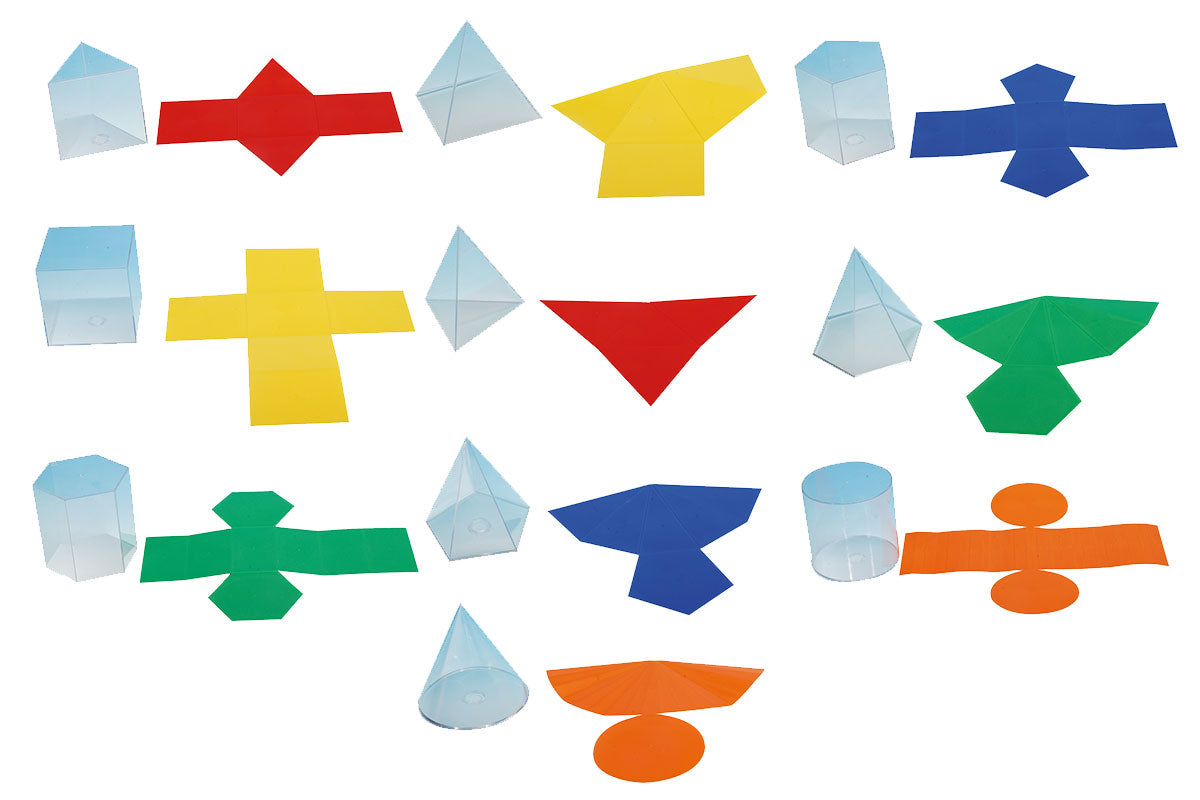 Geometrische Körper mit Abwicklung Forchtenberger Puzzle & Spiele BLS GmbH, Kopernikusstraße 1, 74670 Forchtenberg; Kontakt: mail@bls.de