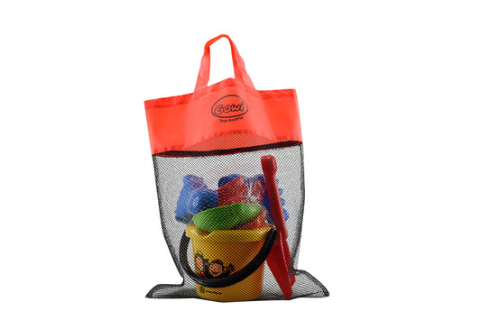 GOWI - Sand Set Fritz in Netztasche GOWI® GOWI GmbH, Wertheimweg 12, 8630 Mariazell, Österreich; office@gowi.at