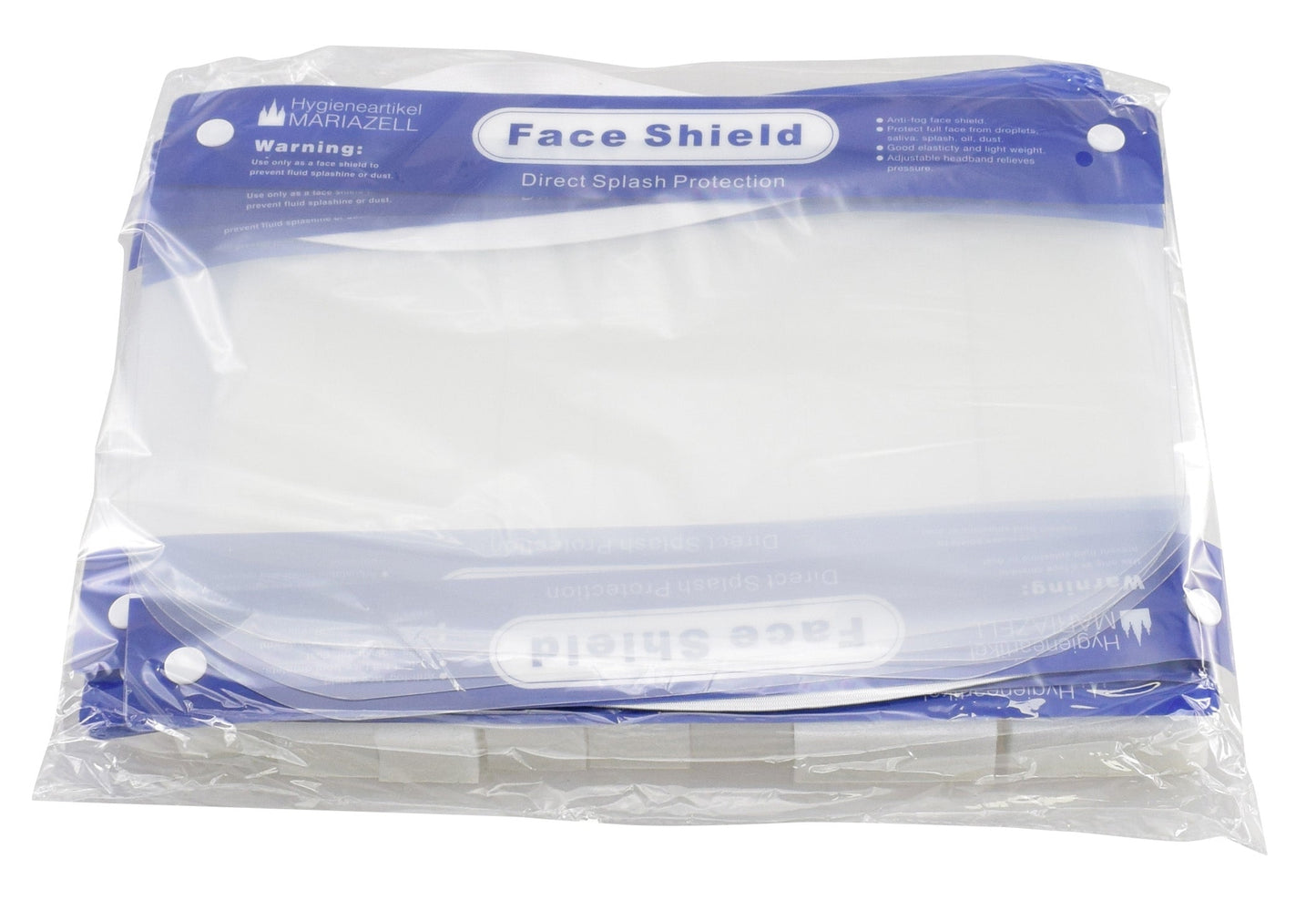 Gesichtsvisier - Set 10 Hygieneartikel Mariazell BLS GmbH, Kopernikusstraße 1, 74670 Forchtenberg; Kontakt: mail@bls.de