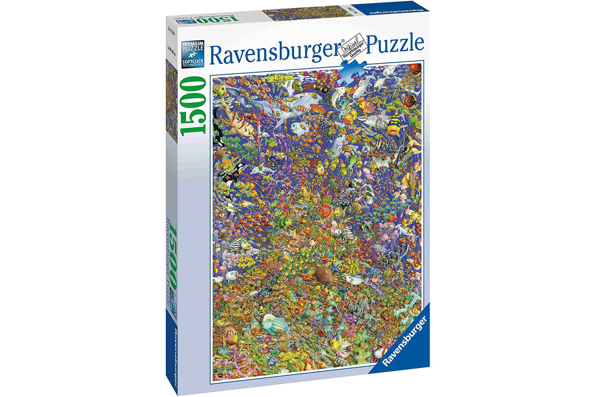 Puzzle - Poissons multicolores