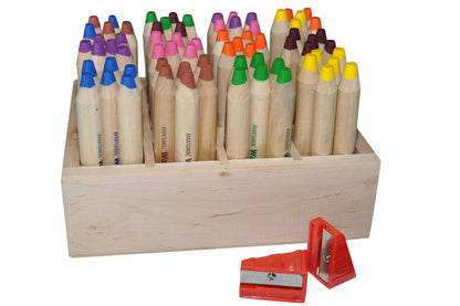 Crayons magiques à la cire - Lot de 72 