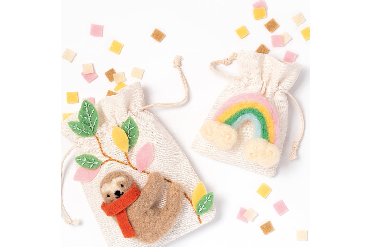 Filz DIY-Box Rainbow Edition 36-teilig