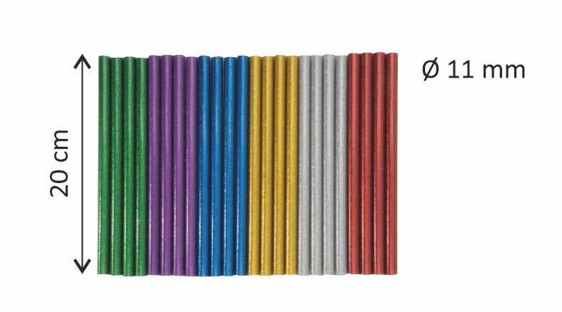 Bâtonnets à paillettes - Lot de 24