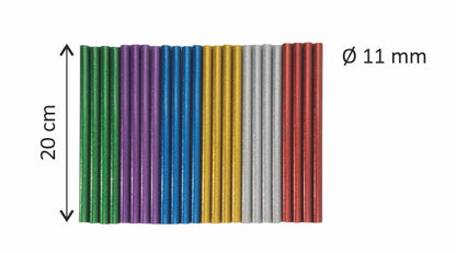 Bâtonnets à paillettes - Lot de 24