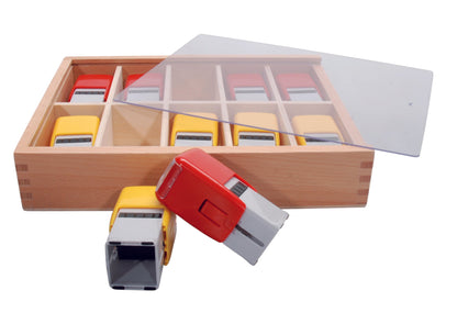 Stempel in Holzbox - Set 10 Avantgarde BLS GmbH, Kopernikusstraße 1, 74670 Forchtenberg; Kontakt: mail@bls.de