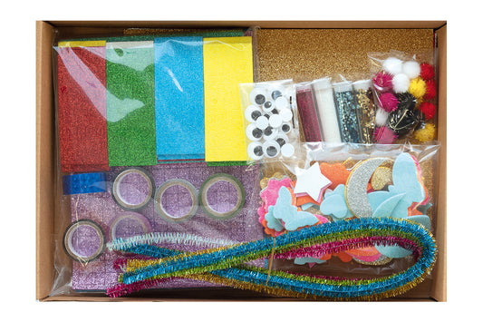 Kreativbox Glitter Bastelkiste 900-teilig