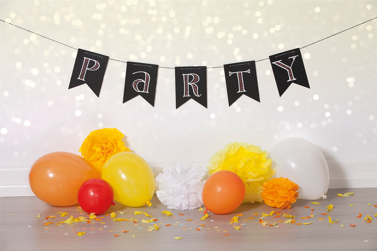 Guirlande de fanions en papier ardoise 