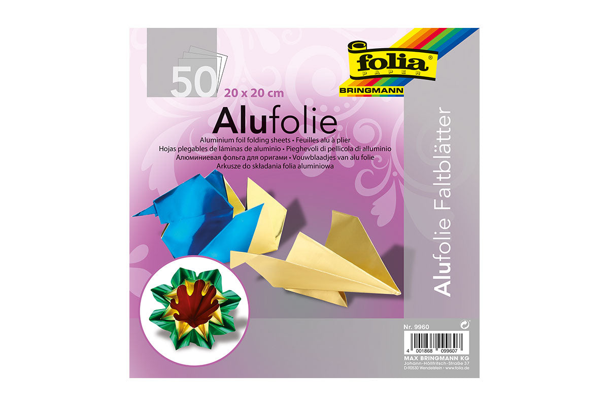 Alu Faltblätter - 20 x 20cm Avantgarde BLS GmbH, Kopernikusstraße 1, 74670 Forchtenberg; Kontakt: mail@bls.de