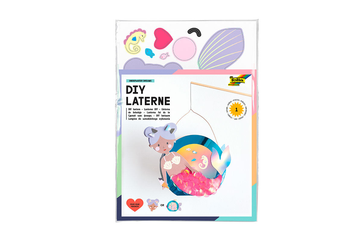Laternen Bastelset – Underwater Dreams Folia, Max Bringmann KG, Johann-Höllfritsch-Str. 37, 90530 Wendelstein, E-Mail: info@folia.de