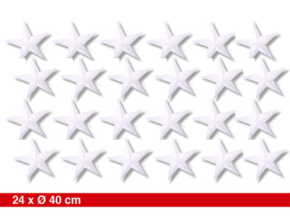 Falt Stern - Klein - Set 24 Avantgarde BLS GmbH, Kopernikusstraße 1, 74670 Forchtenberg; Kontakt: mail@bls.de