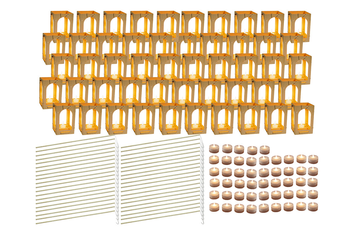Système de lanternes à brancher - Lot de 50