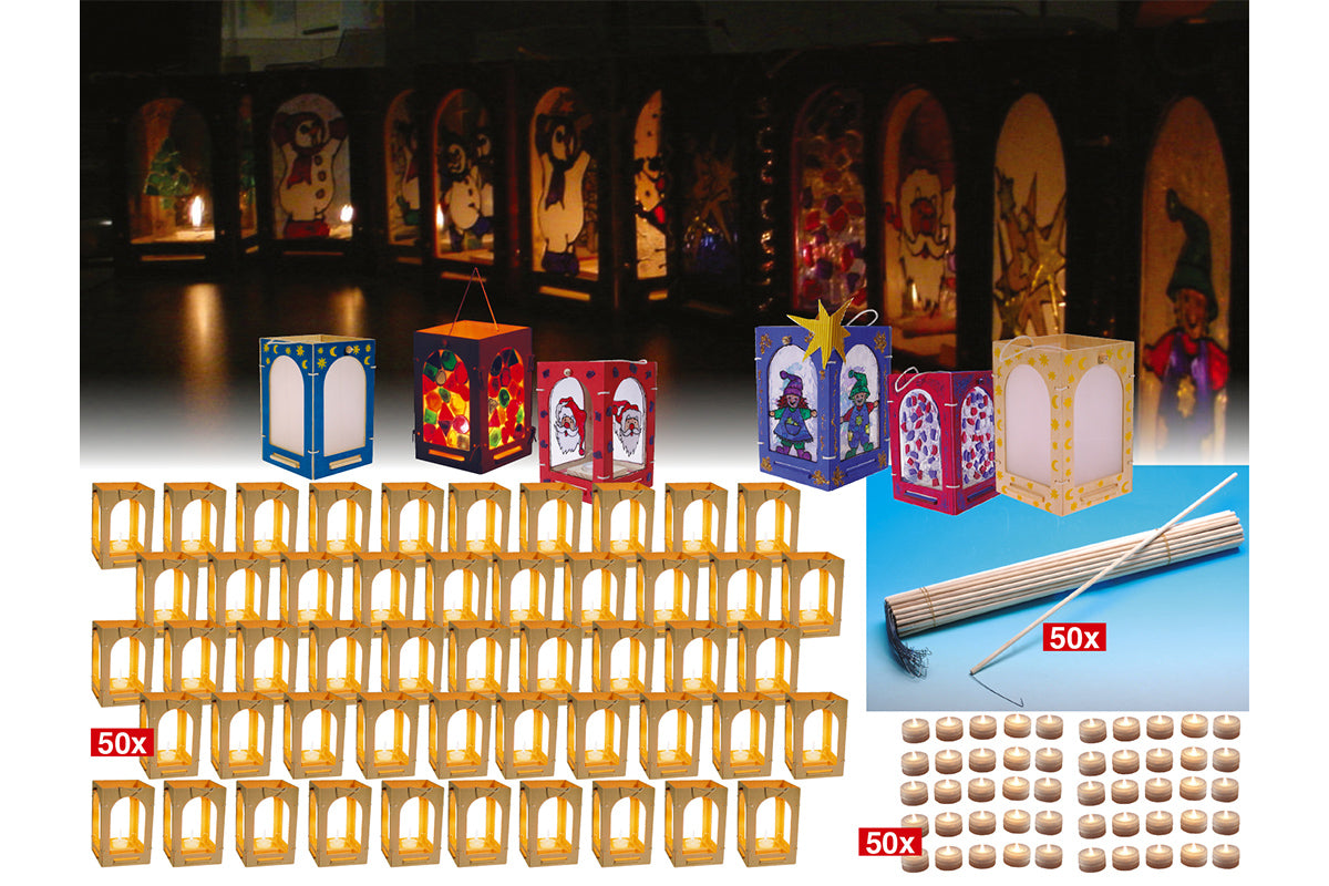 Système de lanternes à brancher - Lot de 50