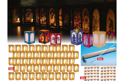 Système de lanternes à brancher - Lot de 50