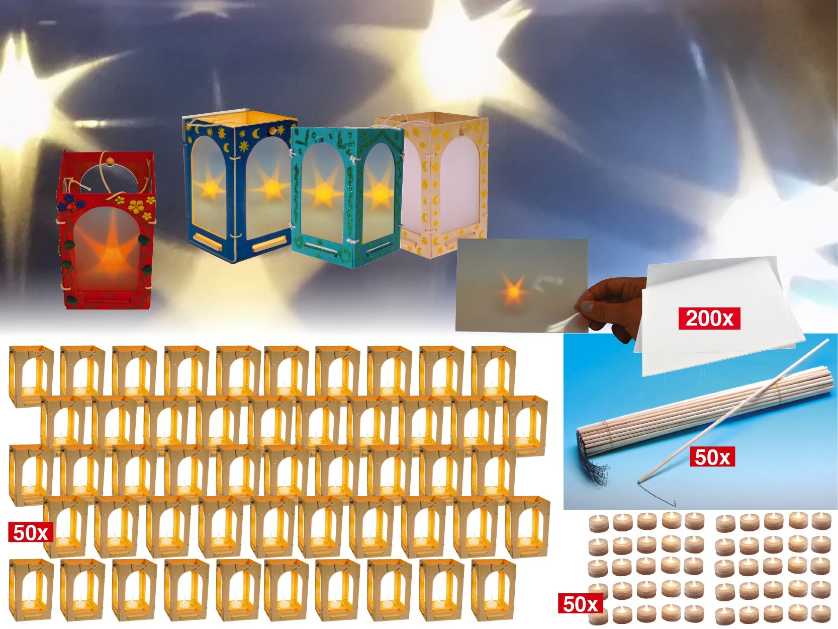 Laterne Stecksystem - Set 50 Avantgarde BLS GmbH, Kopernikusstraße 1, 74670 Forchtenberg; Kontakt: mail@bls.de