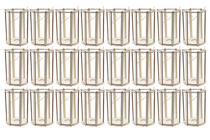 Laterne Holz  Stecksystem  Rund - Set 24 Avantgarde BLS GmbH, Kopernikusstraße 1, 74670 Forchtenberg; Kontakt: mail@bls.de