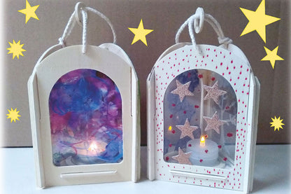 Lanterne en bois - Delta