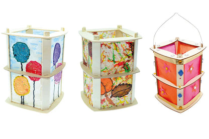 Laterne 4 Eck Stecksystem - Set 24 - CHiLA ...einfach gutes Spielzeug!