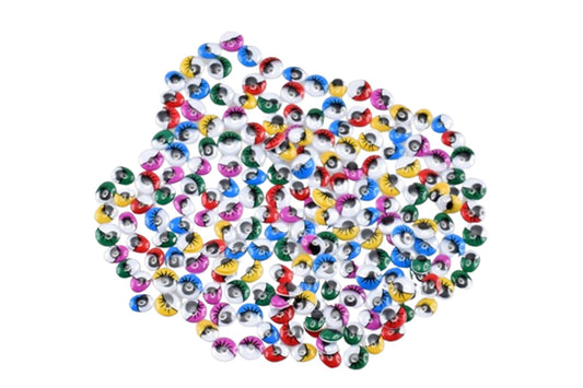 Yeux mobiles ovales/ronds - lot de 200 