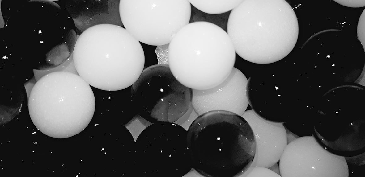 Sensorik Wasserperlen - Schwarz/Weiß daVinci BLS GmbH, Kopernikusstraße 1, 74670 Forchtenberg; Kontakt: mail@bls.de