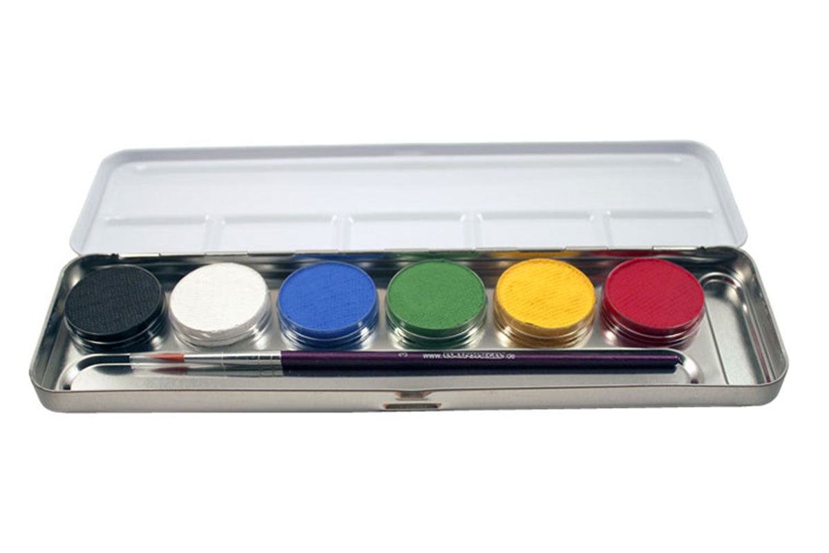Metalletui - Schmink-Palette - 6 Farben - CHiLA ...einfach gutes Spielzeug!