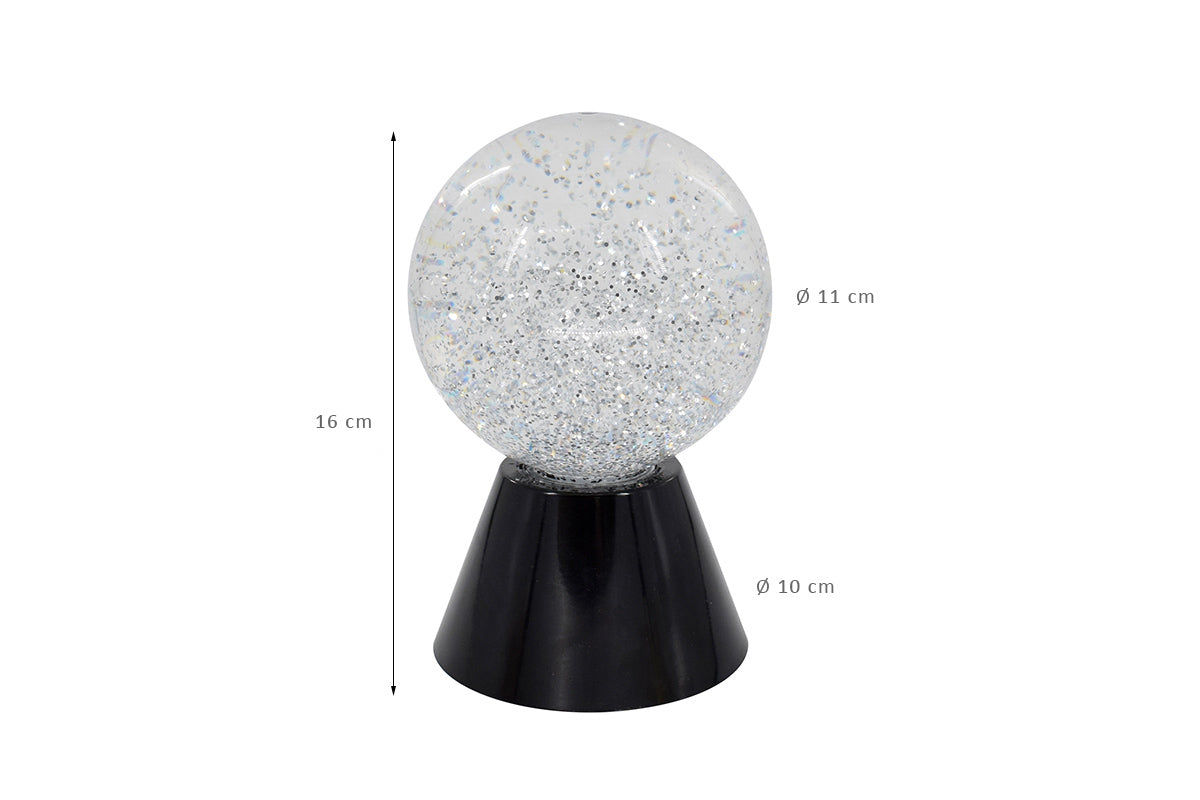 Boule à paillettes magique LED Snoezelen
