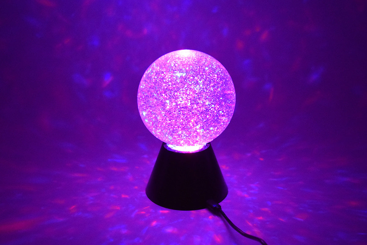 Boule à paillettes magique LED Snoezelen