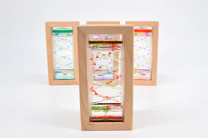 Petit escalier en forme de sablier - bois