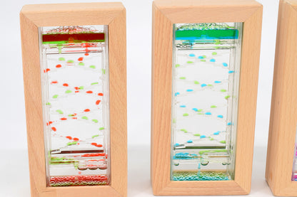 Petit escalier en forme de sablier - bois