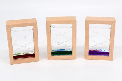 Grand escalier en forme de sablier - bois