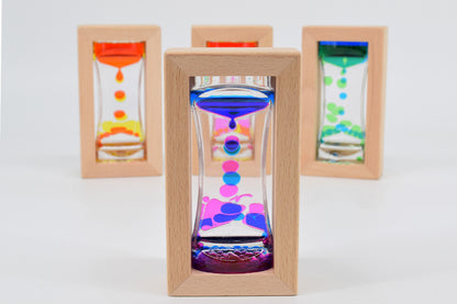 gouttes flottantes en forme de sablier - bois