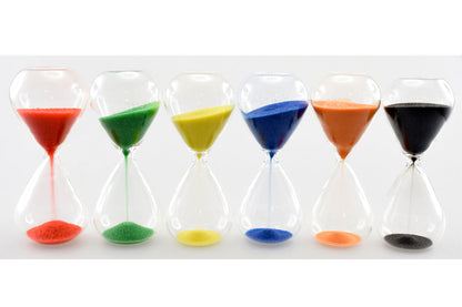 Sanduhren Glaskolben - Set 6 daVinci BLS GmbH, Kopernikusstraße 1, 74670 Forchtenberg; Kontakt: mail@bls.de