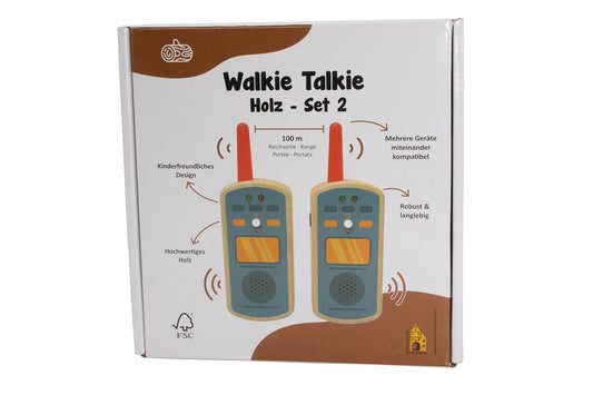 Holz Walkie Talkie Set 2