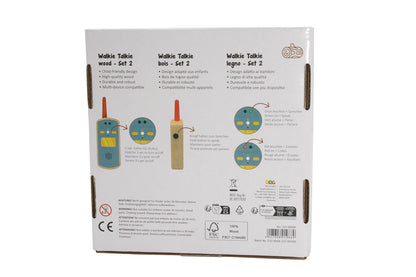 Holz Walkie Talkie Set 2