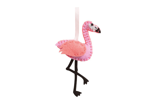 Kit de couture en feutrine - Flamant rose 