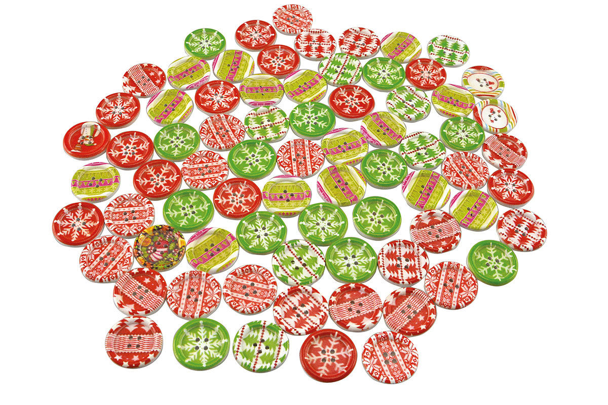 Knöpfe Weihnachtsmotive - 100 g Avantgarde BLS GmbH, Kopernikusstraße 1, 74670 Forchtenberg; Kontakt: mail@bls.de