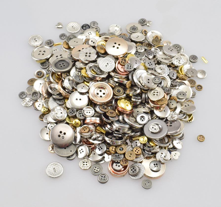 Knöpfe Metallic Gemischt - 500 g Avantgarde BLS GmbH, Kopernikusstraße 1, 74670 Forchtenberg; Kontakt: mail@bls.de