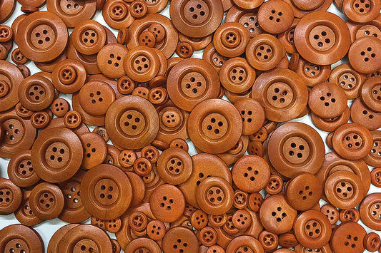 Knöpfe Holzoptik - Set 300 Avantgarde BLS GmbH, Kopernikusstraße 1, 74670 Forchtenberg; Kontakt: mail@bls.de