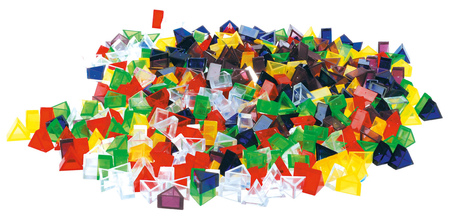 Ecko Kleine Dreiecke – 500 transparente Legesteine