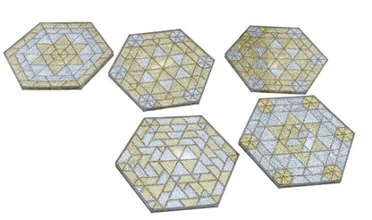 Ecko petits triangles or/argent - Lot de 500