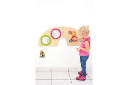 Wandspiel Set - Zahnrad & Spiegel Forchtenberger Puzzle & Spiele BLS GmbH, Kopernikusstraße 1, 74670 Forchtenberg; Kontakt: mail@bls.de