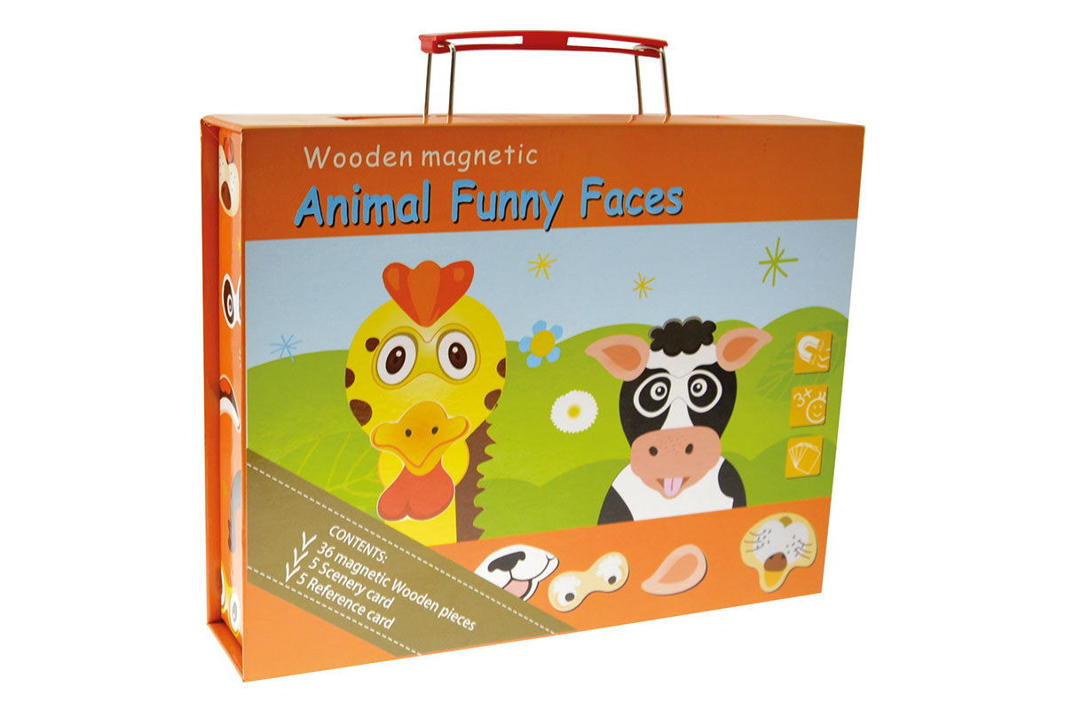 Visages d'animaux amusants - magnétiques 