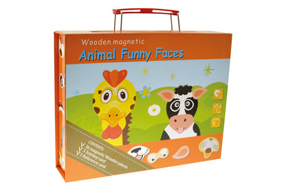 Visages d'animaux amusants - magnétiques 